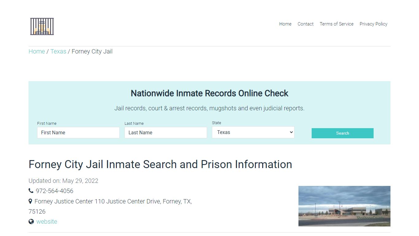 Forney City Jail Inmate Search, Visitation, Phone no ...