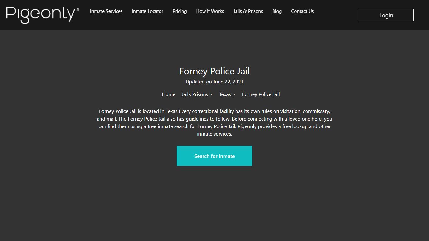 Forney Police Jail Inmate Search | Texas